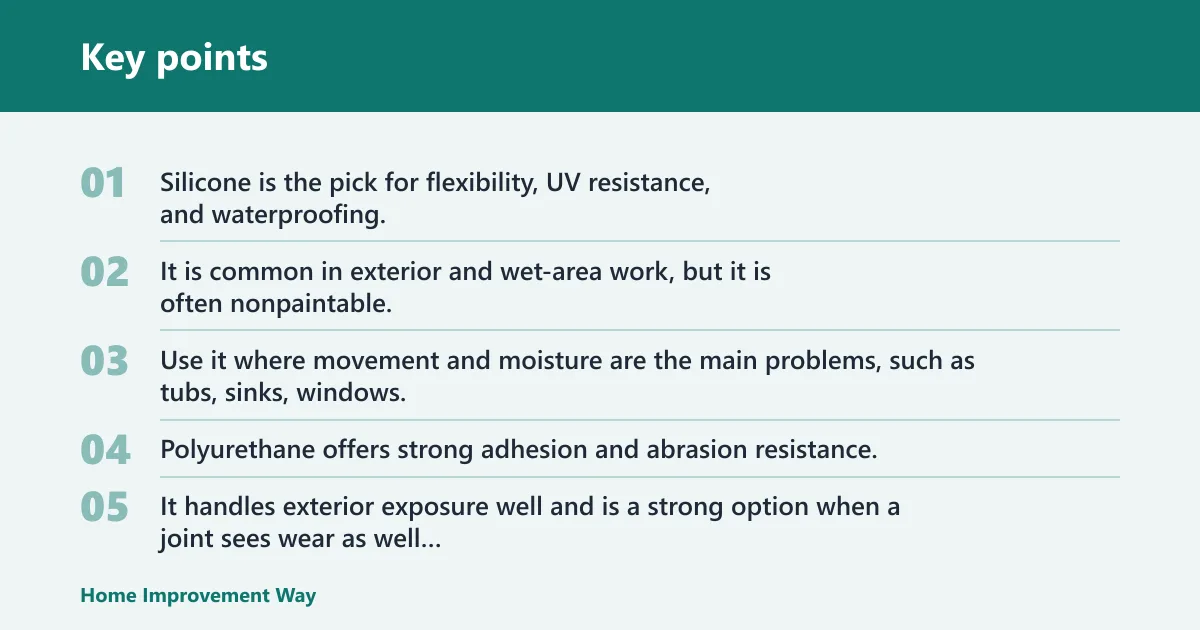 Key points: Which chemistry should you choose?