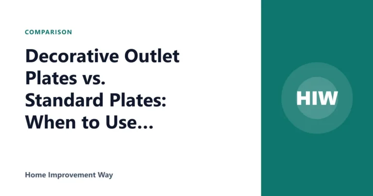 Decorative Outlet Plates vs. Standard Plates: When to Use Each