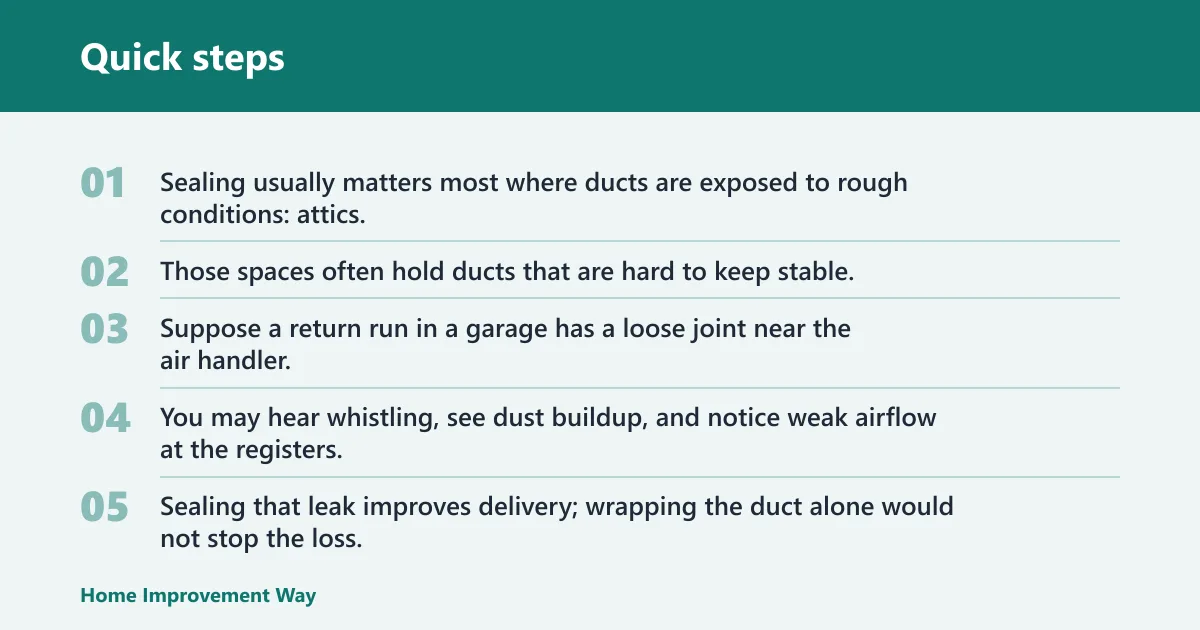Quick steps: What does duct sealing fix?