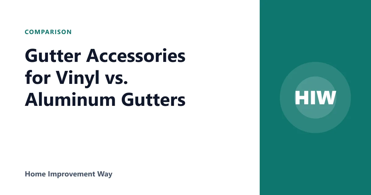 Gutter Accessories for Vinyl vs. Aluminum Gutters