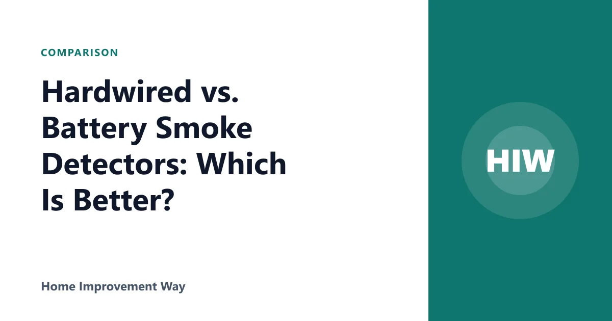 Hardwired vs. Battery Smoke Detectors: Which Is Better?