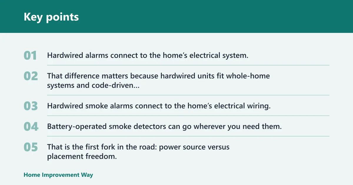 Key points: Hardwired smoke detectors: the real trade-off