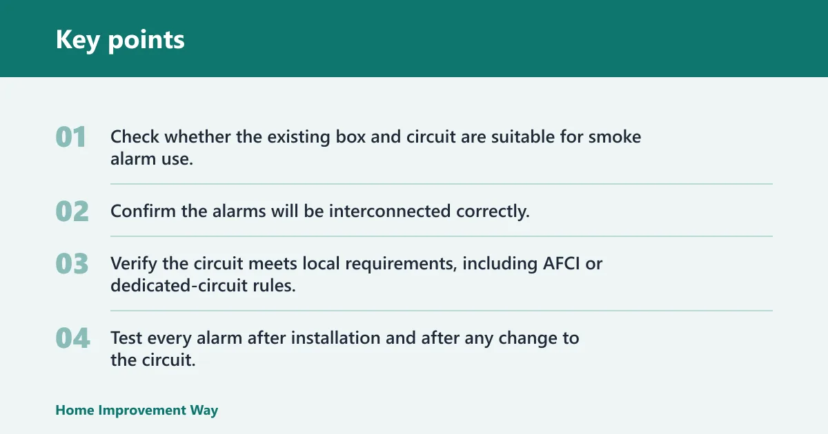 Key points: How hardwired smoke alarms work