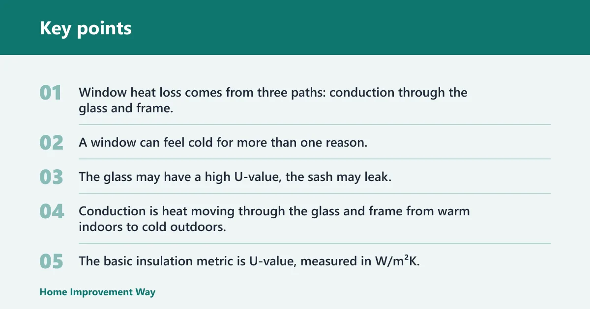 Key points: How window heat loss happens