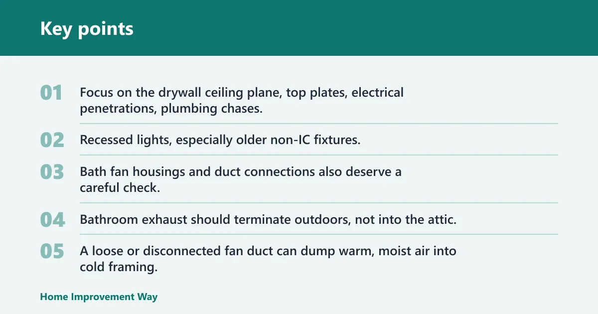 Key points: Why air sealing comes first