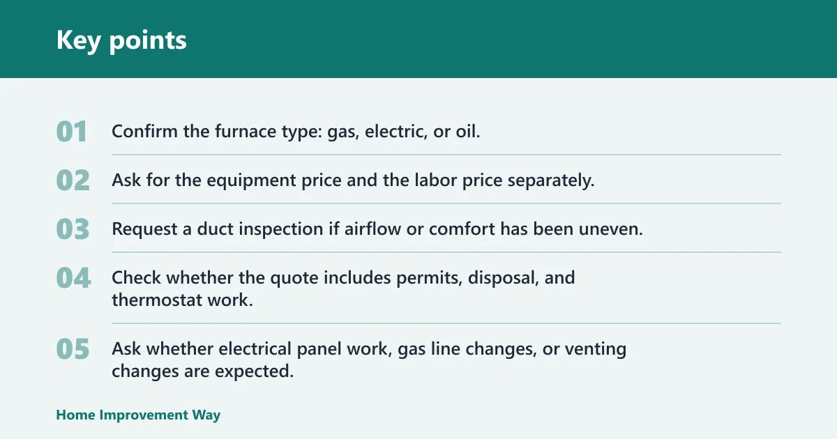 Key points: What extra costs should you budget for?