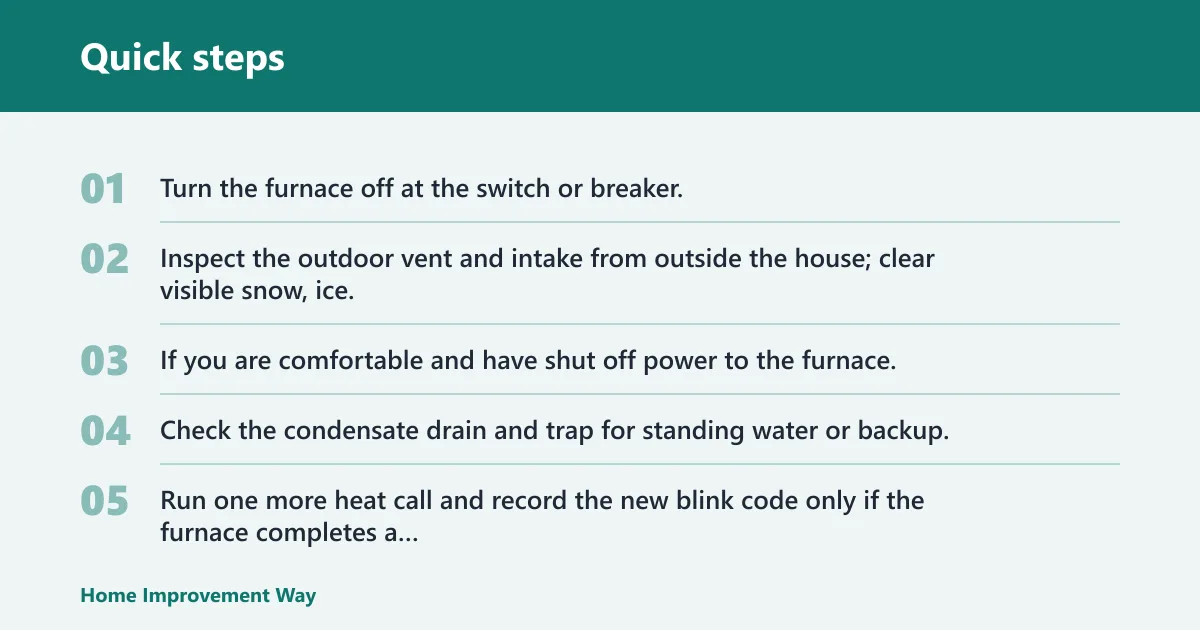 Quick steps: How to fix the fault safely
