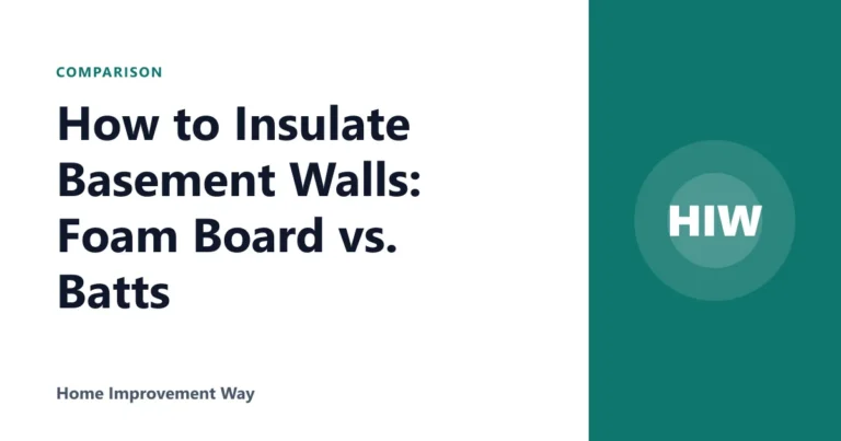 How to Insulate Basement Walls: Foam Board vs. Batts
