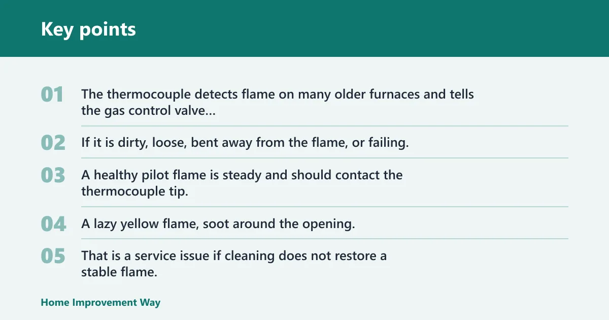 Key points: What if the pilot will not stay lit?