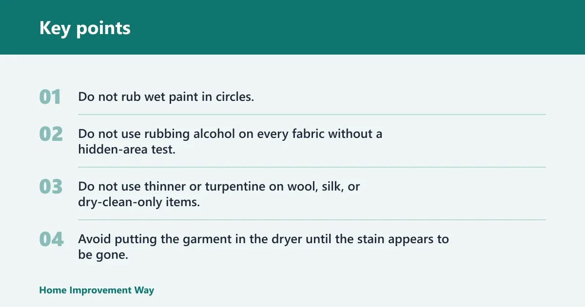 Key points: Common mistakes to avoid