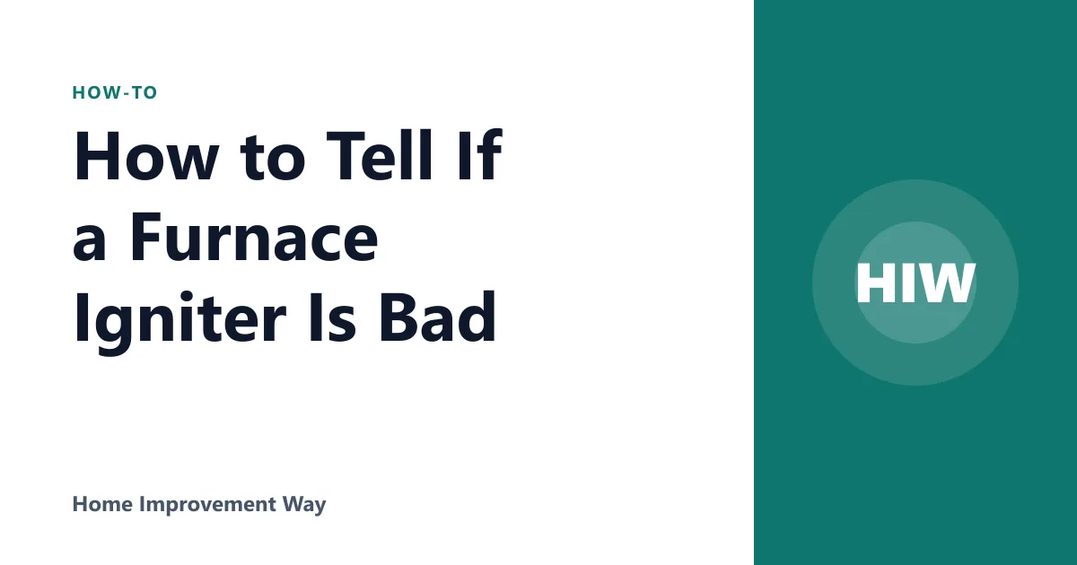 How to Tell If a Furnace Igniter Is Bad