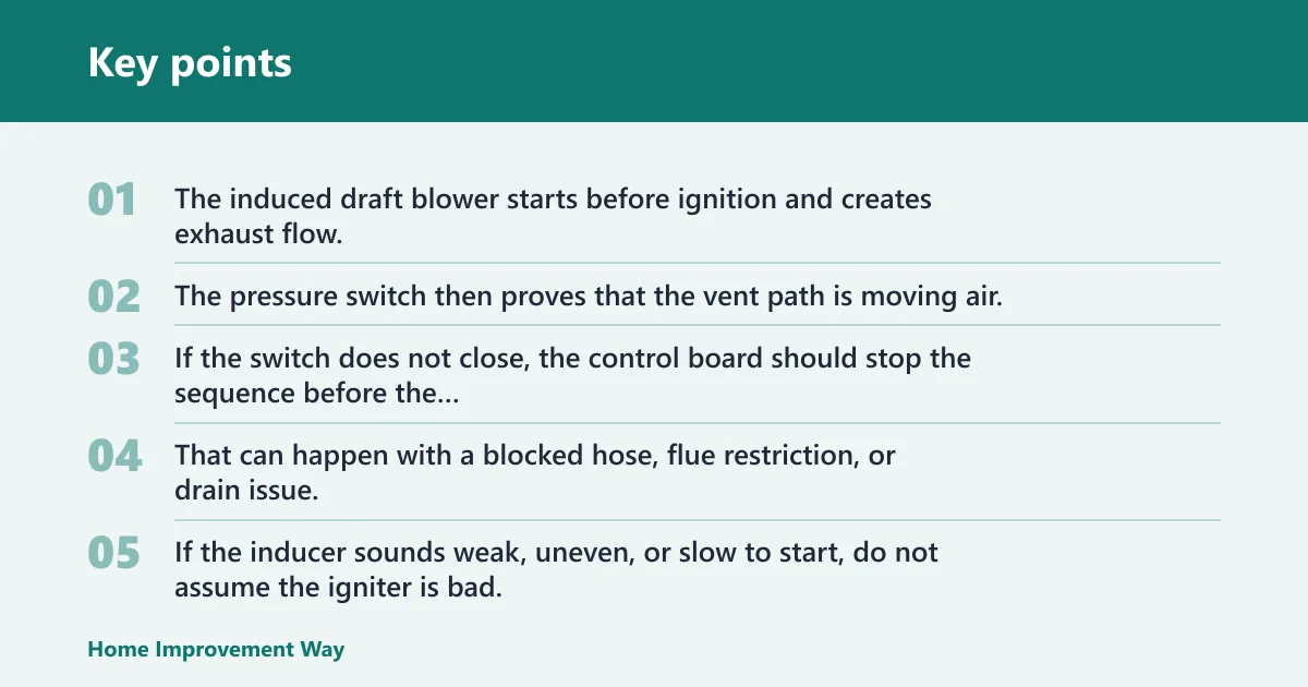 Key points: Could gas, draft, or lockout be the cause?
