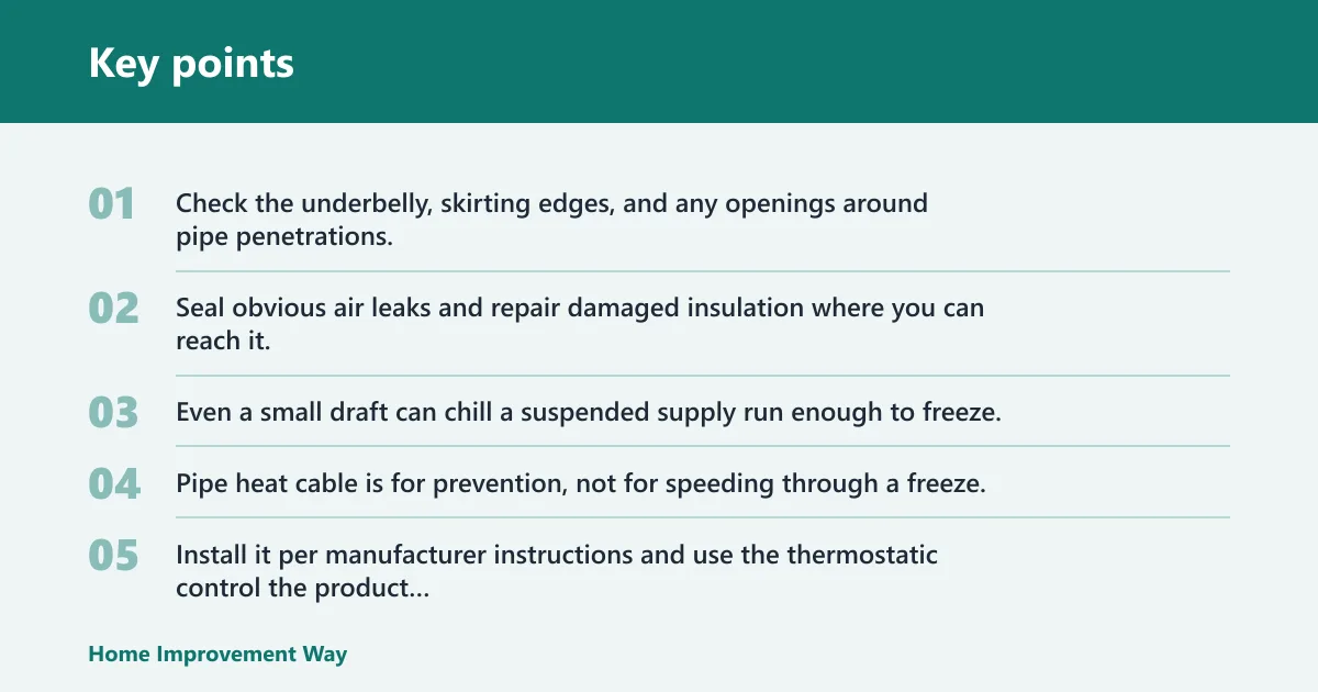 Key points: Prevention after the thaw
