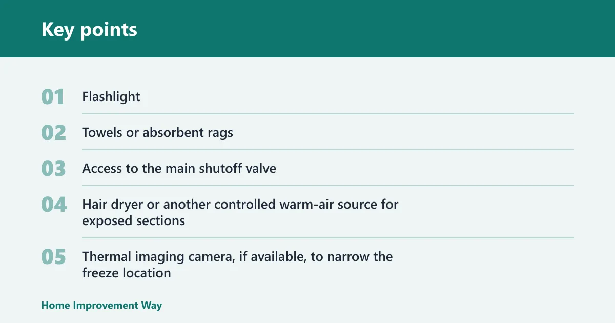 Key points: What to do first