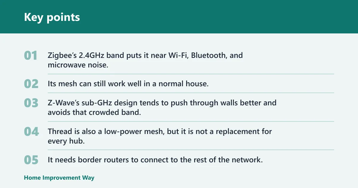 Key points: How the networks differ