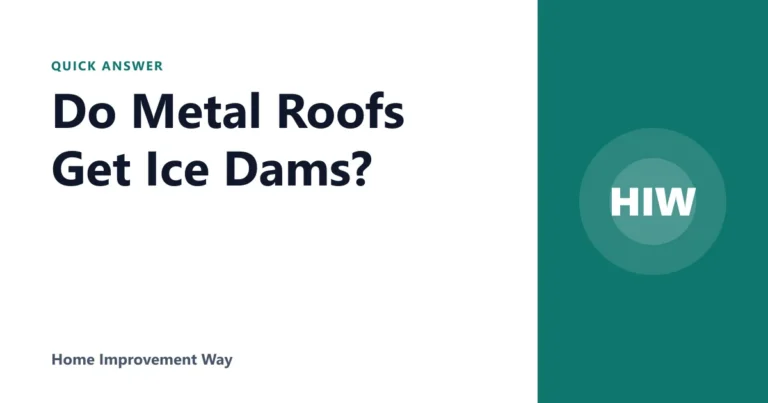Do Metal Roofs Get Ice Dams?