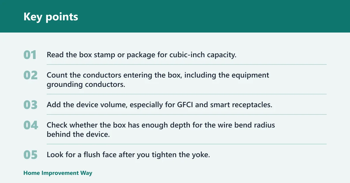 Key points: What box depth and fill do you need?