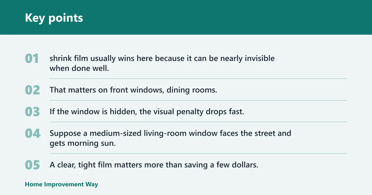 Key points: Plastic window insulation kits vs. shrink film: which is better?