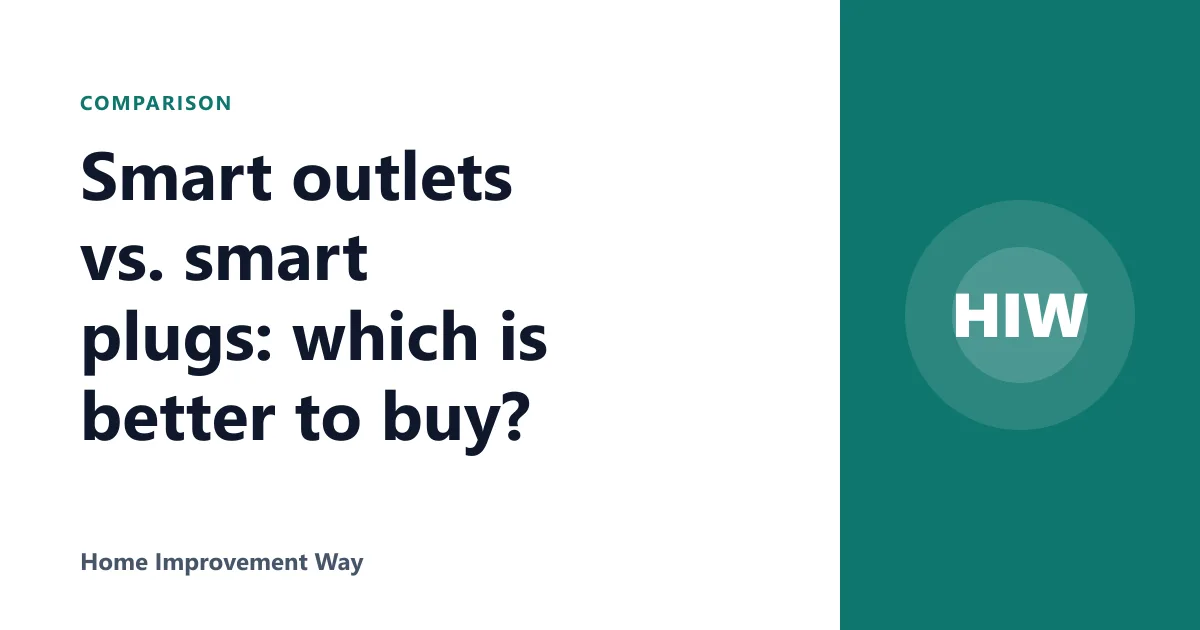 Smart outlets vs. smart plugs: which is better to buy?