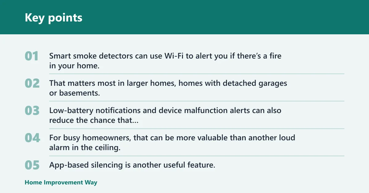 Key points: Are smart smoke detectors worth it for homeowners?