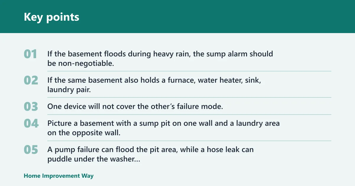 Key points: Do you need both devices in one basement?