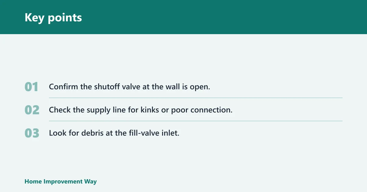 Key points: What to inspect first