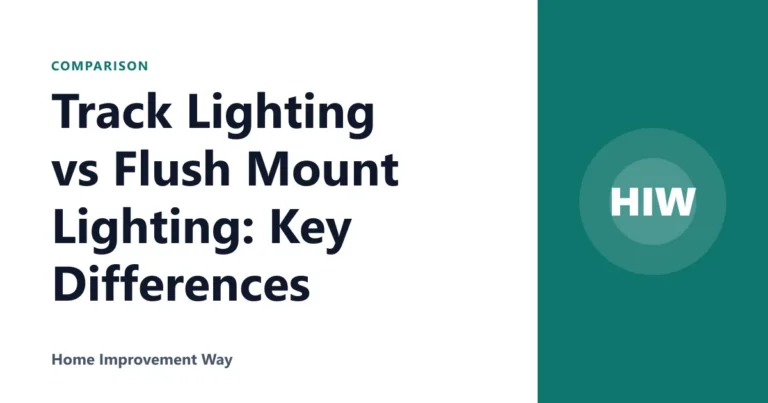 Track Lighting vs Flush Mount Lighting: Key Differences