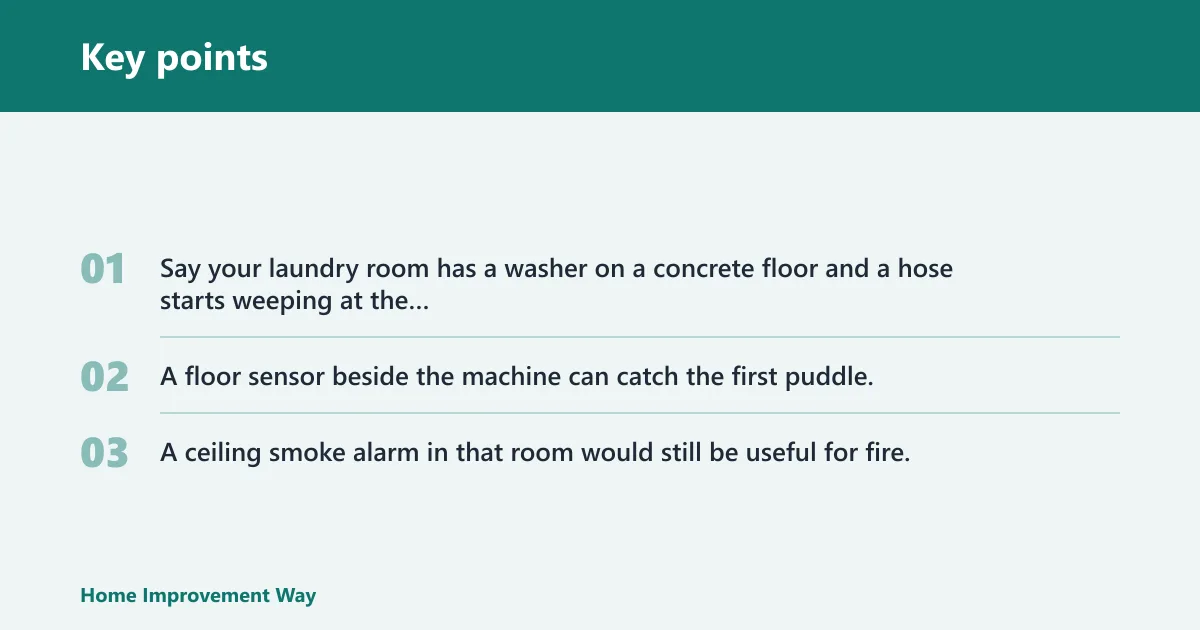 Key points: Leak detector room map