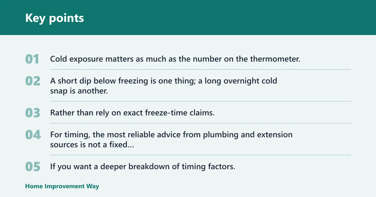 Key points: Why two homes at the same temperature freeze differently