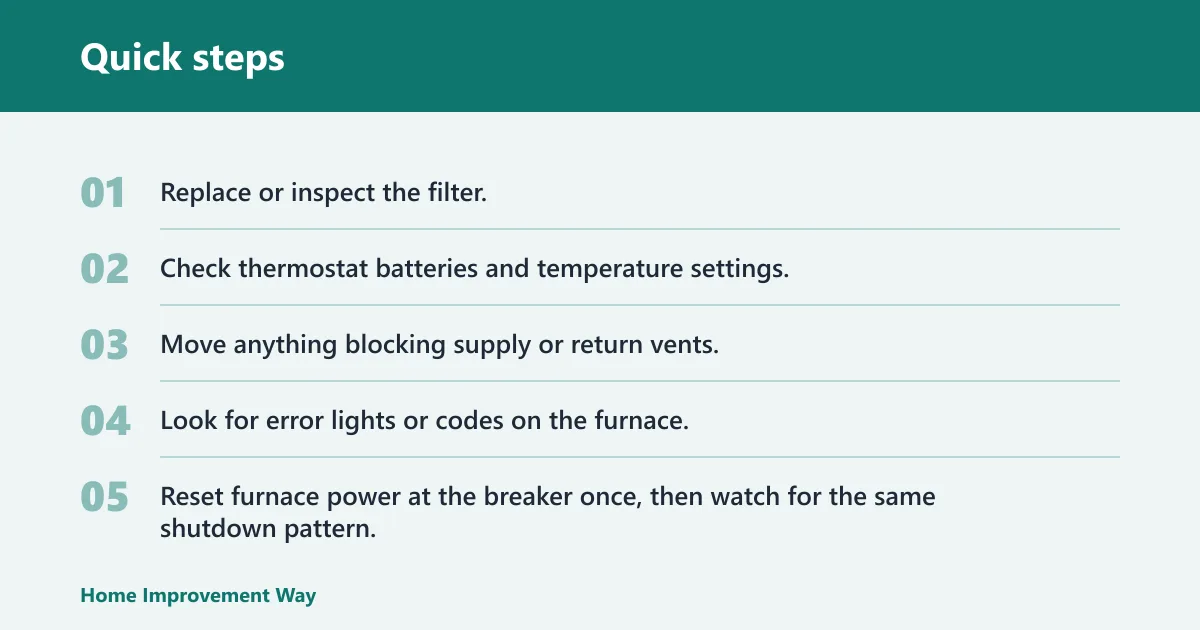 Quick steps: What should you check first?