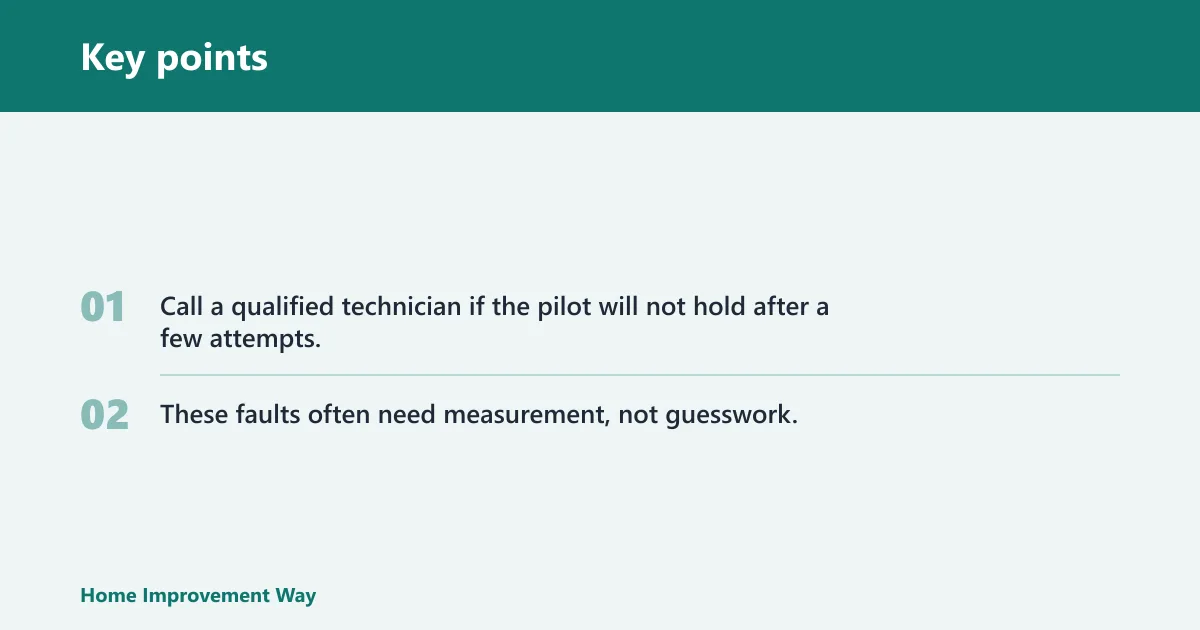 Key points: When to stop troubleshooting and call a technician